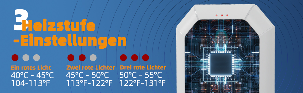 Електричний грілка для рук ITSHINY, набір 2 шт., 3 режими нагріву, USB-зарядка, для чоловіків, кемпінгу та полювання (синій)