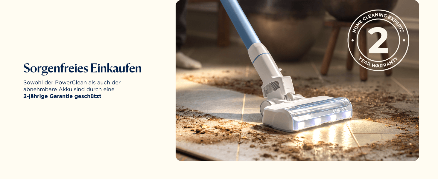 Акумуляторний пилосос Bissell PowerClean FurGuard для шерсті тварин з HEPA-фільтром, 2500 mAh, 50 хв роботи