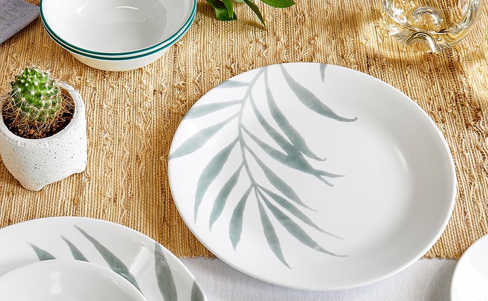 Набір посуду Corelle 1147166, 12 предметів, кармінова червона решітка, на 4 персони, економія місця