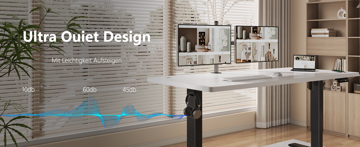 Регульований стіл Flamaker: електричний, з пам'яттю, для офісу, 180x80 см, коричневий