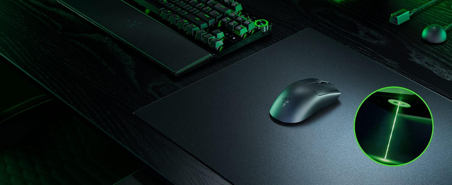 Скляний ігровий килимок для миші Razer Atlas Pro, преміум загартоване скло, мікро-травлена поверхня, чорний, 450 x 400 x 5 мм