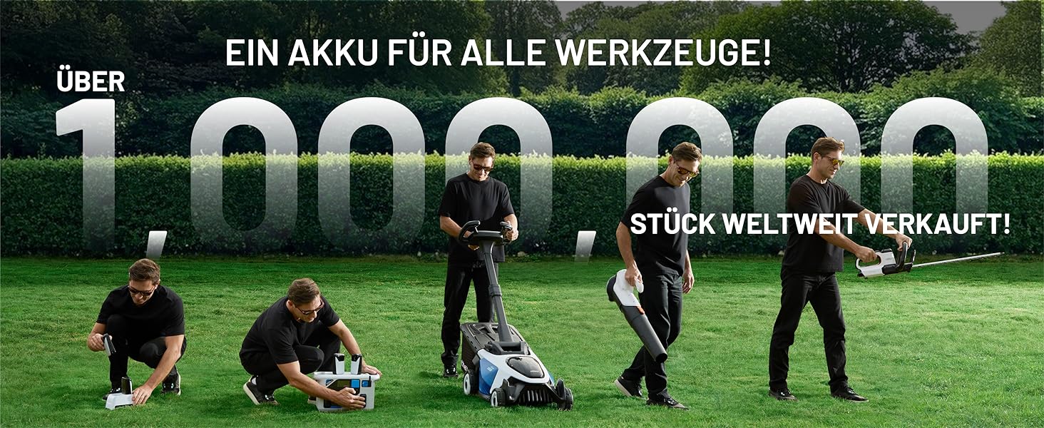 Акумуляторний акумуляторний газонокосарка Litheli Easysurge 43 см, 40V, самохідна, безщітковий двигун, до 500 м², 50 л, 25-75 мм, 2 x 4.0 Ah