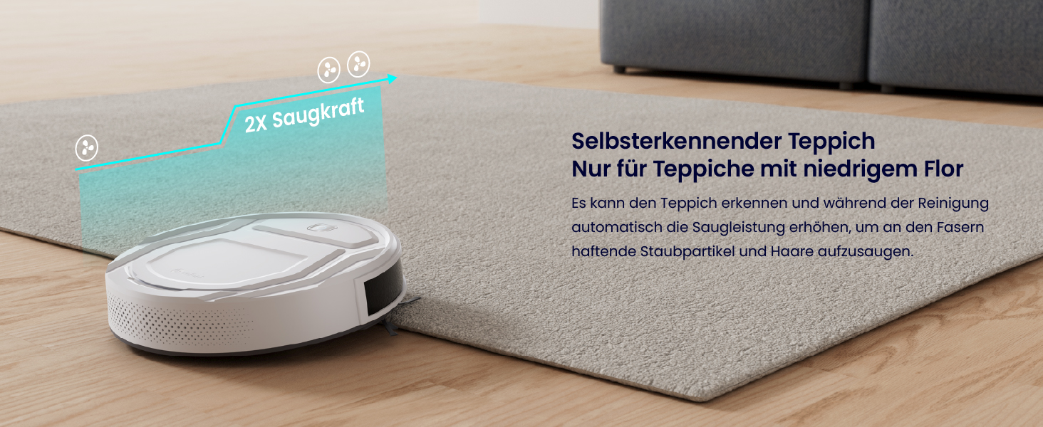 Робот-пилосос LEFANT M210P: потужний, для твердих підлог, з Wi-Fi, Bluetooth, Alexa, 2200Pa, без функції вологого прибирання