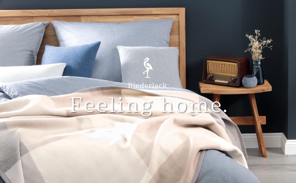 М'яка пледи-ковдра biederlack® Across Beige XXL, великий плед для дивана 220x240 см, бежевий