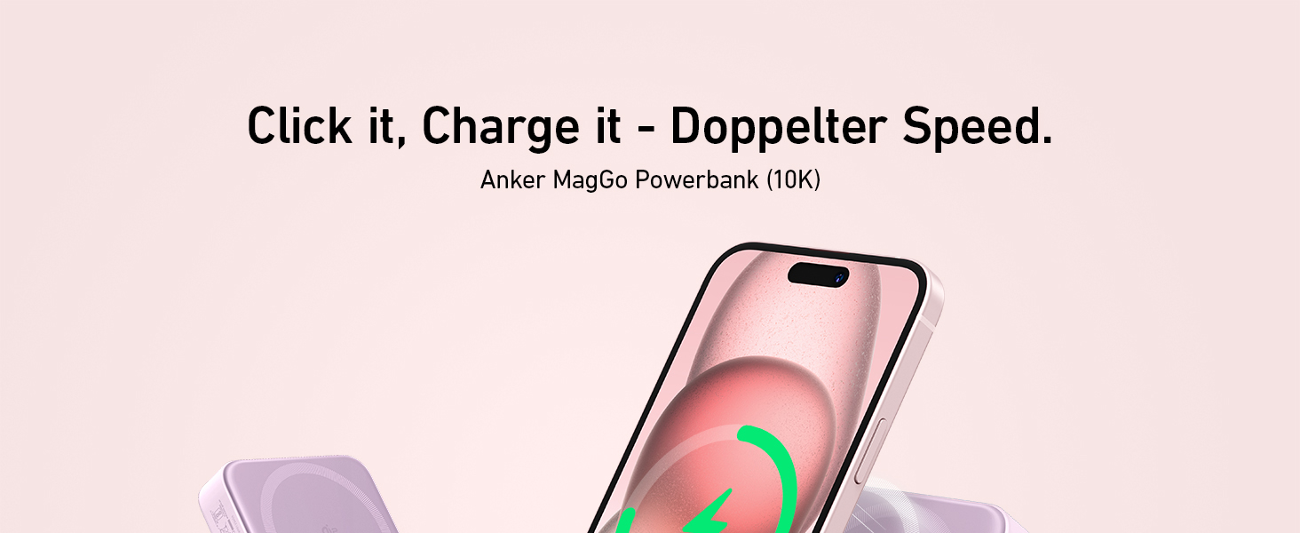 Вт MagSafe Powerbank, 10 000 мАг, дисплей і підставка, для iPhone 16/15/14/13, в т.ч. USB-C, 15