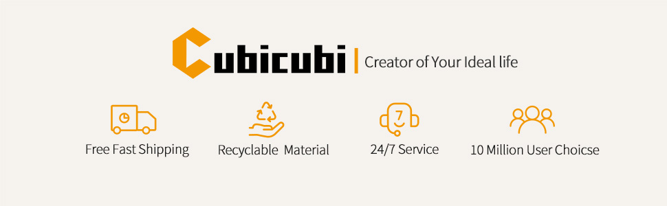 Комп'ютерний стіл CubiCubi 100x48x75 см, білий, для офісу/дому, металевий каркас