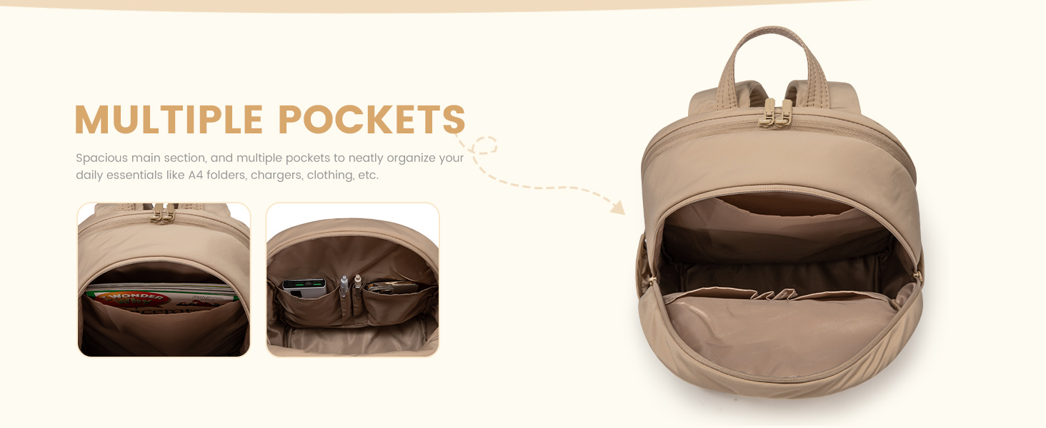 LOVEVOOK Рюкзак для жінок, середнього розміру, для підлітка, дівчини, студентки. Елегантний, з відділенням для ноутбука 15.6