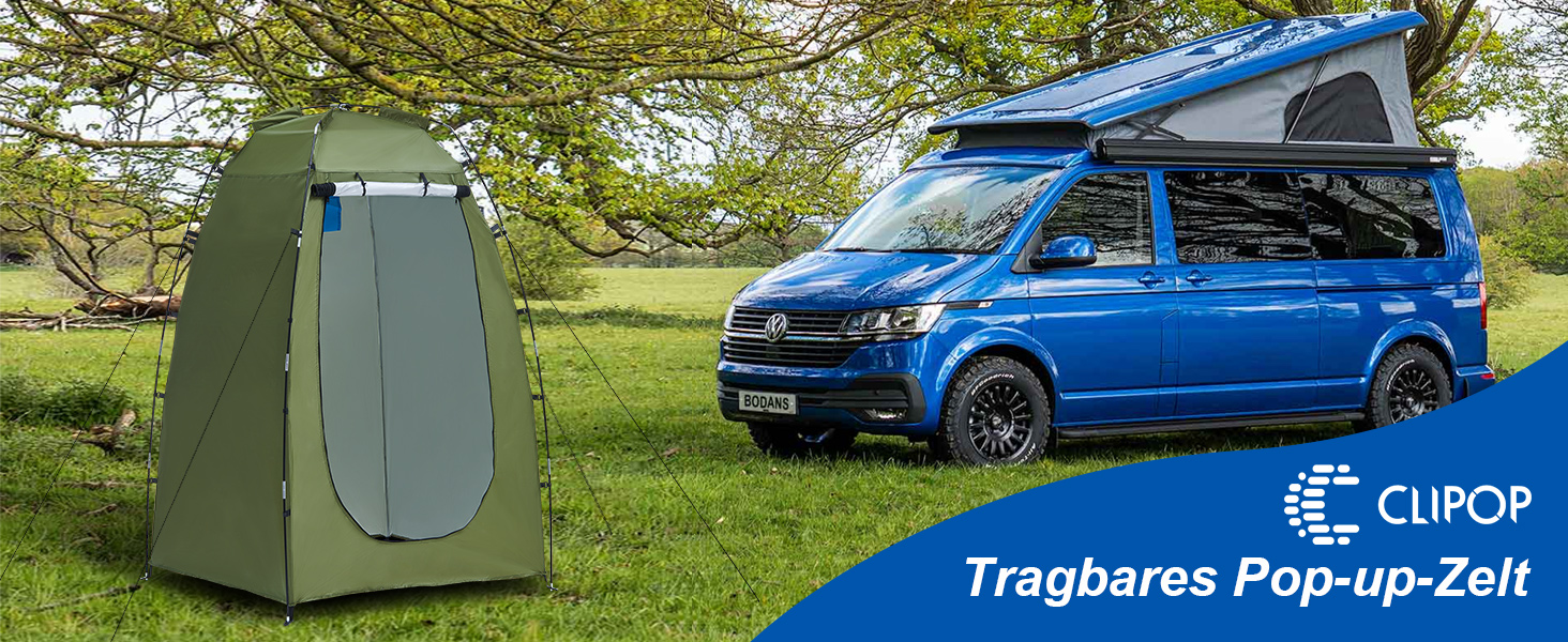 CLIPOP Намет Pop-Up, водонепроникний, легкий, одношаровий, для весняного кемпінгу, простий у встановленні – для пляжу, походів, фестивалів, відпочинку на природі (Зелений)