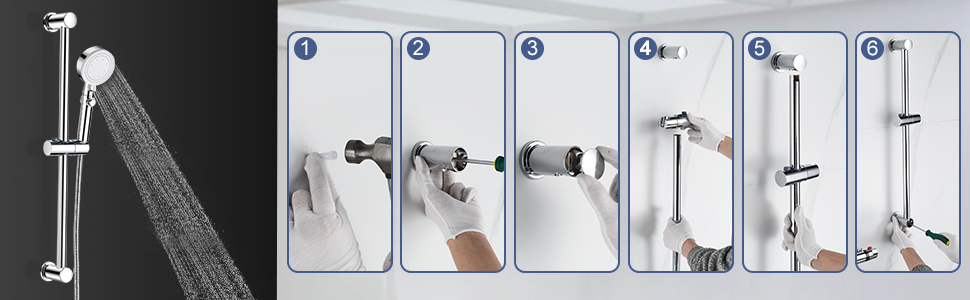 Змішувач для ванни з термостатом, накладний, хром, латунь, з кнопкою безпеки 38°C, для ванни, душ, термостат, водопровідний кран