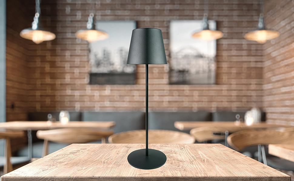 Стійка лампа Schwaiger OTL200 з нічним світлом LED, RGB, акумулятор, диммування, IP44, чорний (для дому та саду)