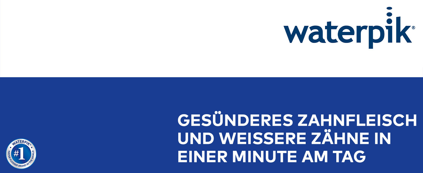 Waterpik Cordless Freedom Waterflosser: бездротова іригатор для рота, водонепроникний, з 3 насадками, білий (WF-03EU010)