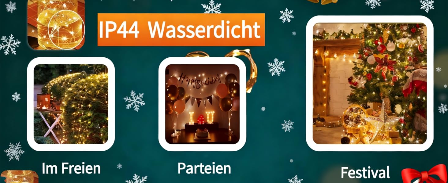 LED-гірлянда HoldOneLight 300 LED, 30 м, тепле біле світло, для декору інтер'єру та екстер'єру