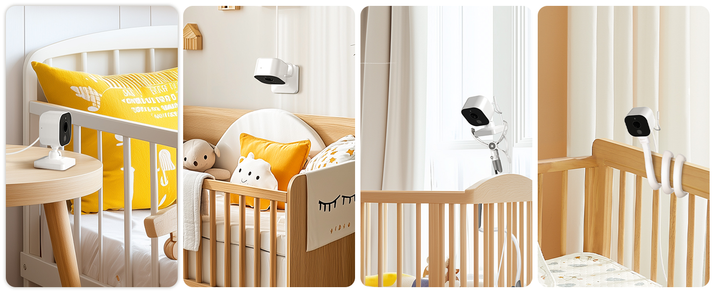 Відеоняня OBVHNUA з камерою 720P, IPS монітором 2.8