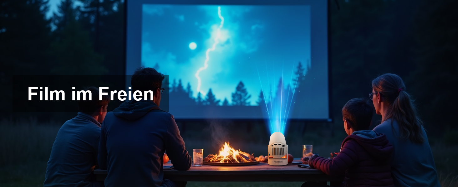 Портативний міні-проектор 4K з Wi-Fi 2.4/5G, Android 11, Full HD 1080P, HDMI, для телефону/ПК/ноутбука/Stick, зовнішній динамік (HY300Plus)