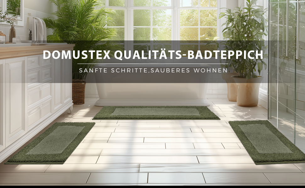 Килимок для ванної кімнати з антиковзаючим покриттям, 50 x 76 см, колір шалфейний