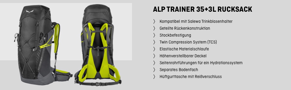 Рюкзак Salewa Alp Trainer 353l унісекс ALP TRAINER 353 (Pack of 1) один розмір чорний