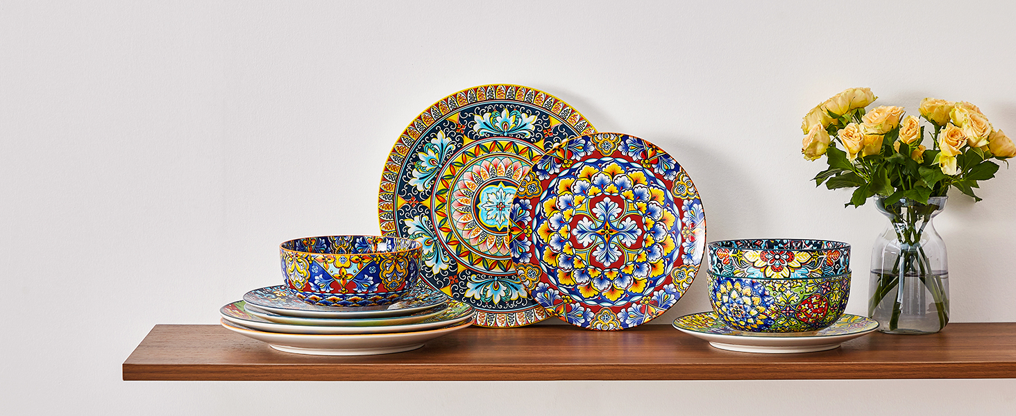 Набір кавових чашок Vancasso 6 шт. SIMI, 360 мл, порцеляна, чайний сервіз на 6 осіб (36 шт.)