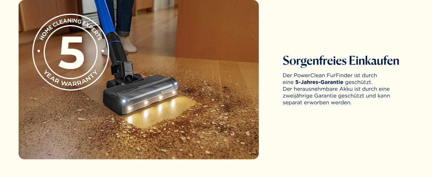 Акумуляторний пилосос Bissell PowerClean FurGuard для шерсті тварин з HEPA-фільтром, 2500 mAh, 50 хв роботи