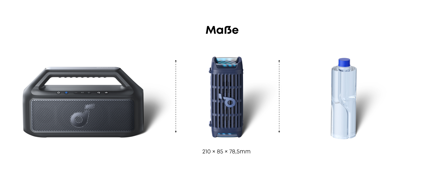Soundcore Boom 3i від Anker – портативна Bluetooth колонка, водонепроникна IP68, 50W, 16 годин, світлодіодна підсвітка, TWS Stereo, для риболовлі, каякінгу, кемпінгу (Ozeanblau)