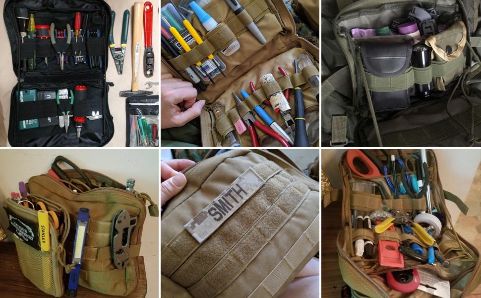 Сумка Wynex Tactical Admin Molle, сумка медичного призначення EDC EMT, дизайнерська сумка для кріплення, нейлонові похідні поясні сумки 1000D, водонепроникна (камуфляж Acu)