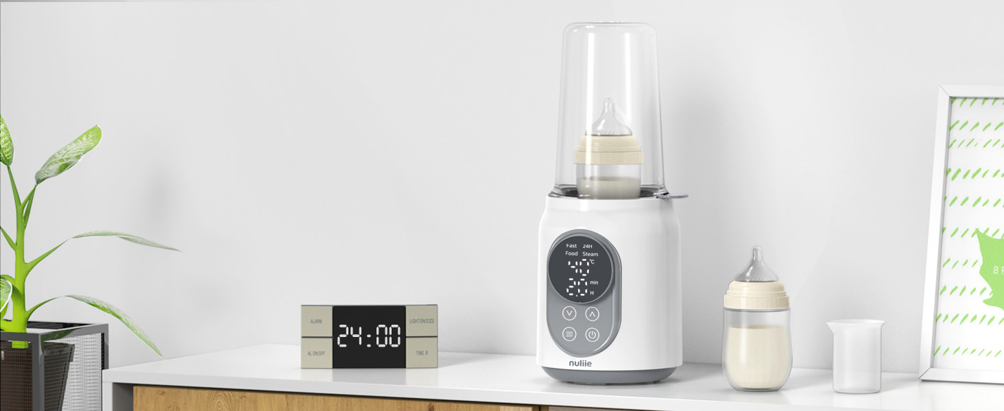Електричний підігрівач для пляшечок Nuliie 6-в-1: для грудного молока та сумішей, з регулюванням температури та автовимкненням, 220V