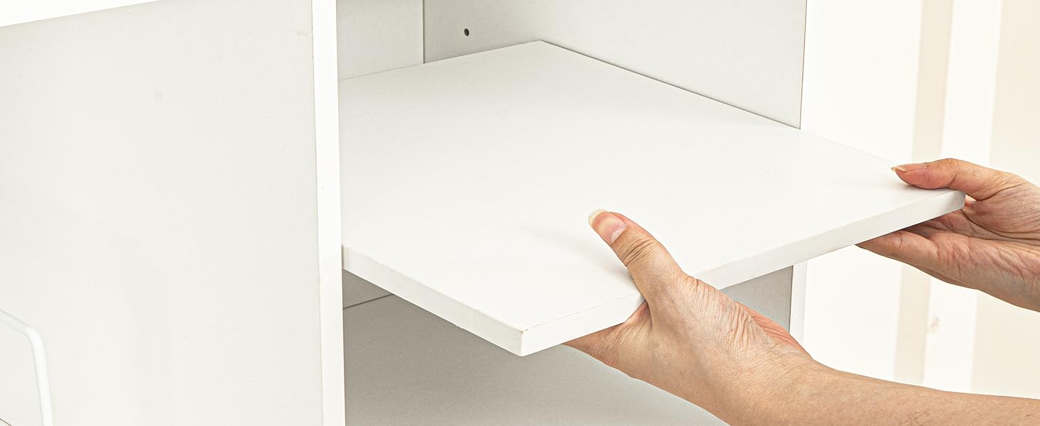 Стіл для програвача вінілу, підставка для програвача в стилі середини століття з місцем для зберігання до 150+ платівок, шафа для вінілових платівок з регульованими полицями (білий)