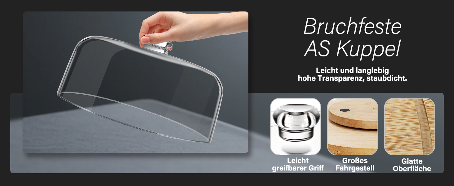 Дерев'яний підставка для тортів з кришкою, обертова тарілка для випічки, декор для тортів | Eukue