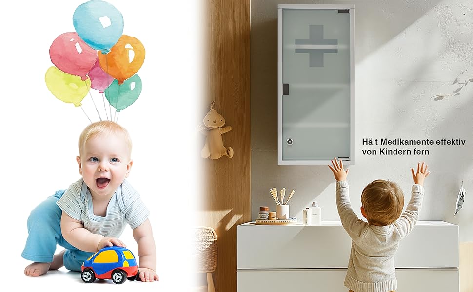 Медичний шкаф Zedelmaier з нержавіючої сталі, 4 відділення, для зберігання ліків, з замком, 57 x 27 x 12 см, білий