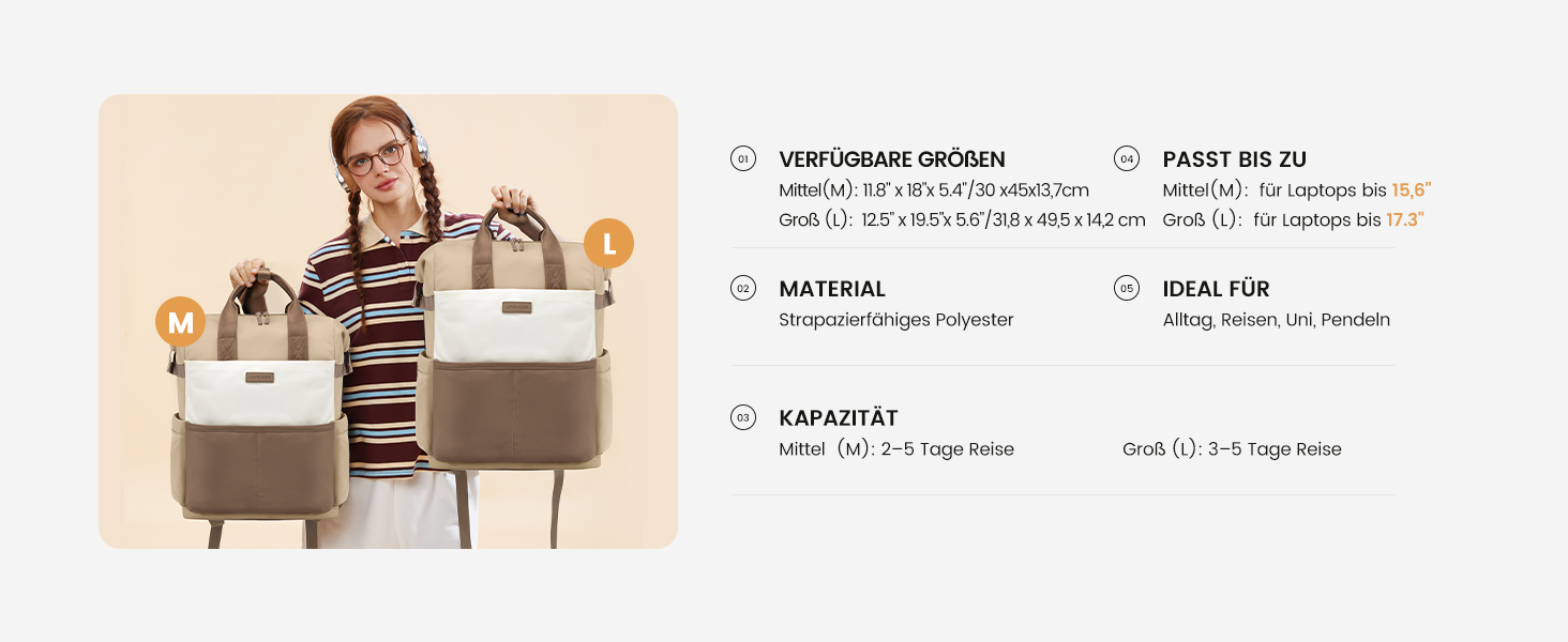 LOVEVOOK Рюкзак для жінок з відділенням для ноутбука 15.6 дюймів, шкільний/туристичний/бізнес, водонепроникний, 15.6 дюймів, 1 Хакі