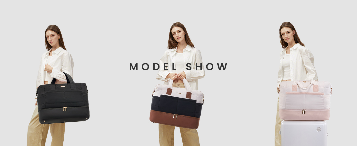 Сумка-мішок LOVEVOOK для подорожей, 52x38x25 см, 50 л (для вихідних, клініки, пологового будинку, авіаперельотів, спорту)