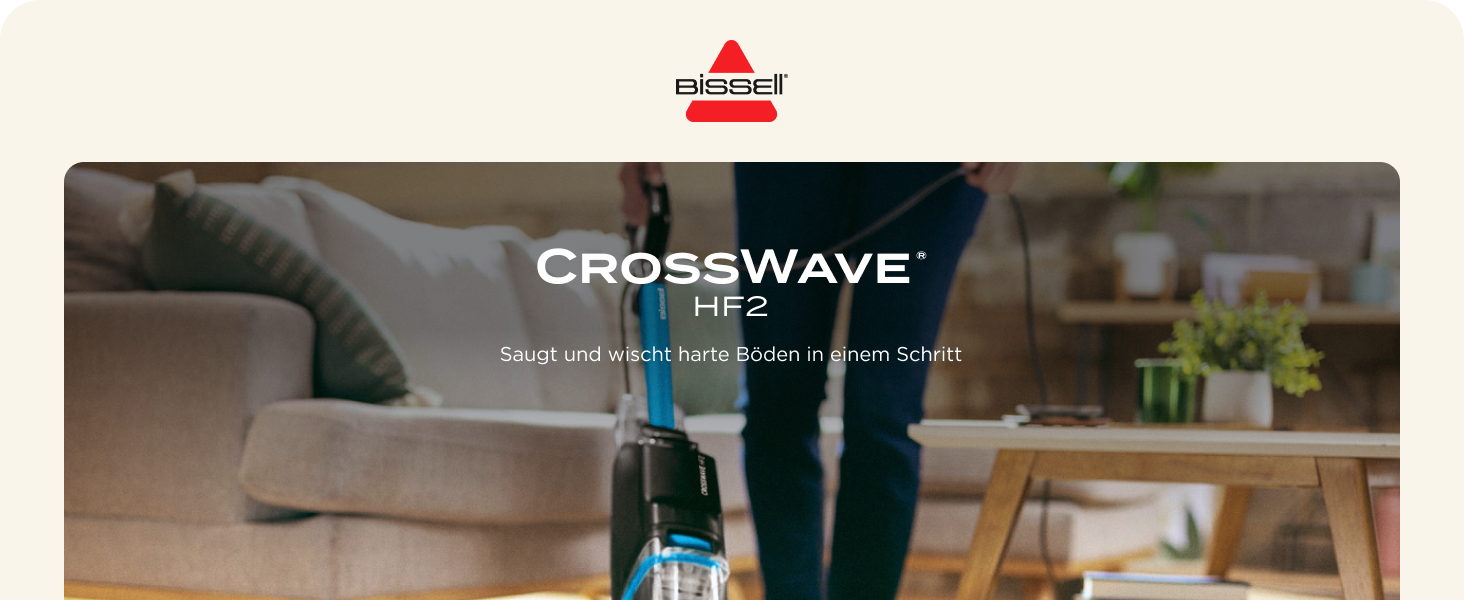 BISSELL CrossWave HF2: Миючий пилосос 2-в-1 для твердих підлог з кабелем