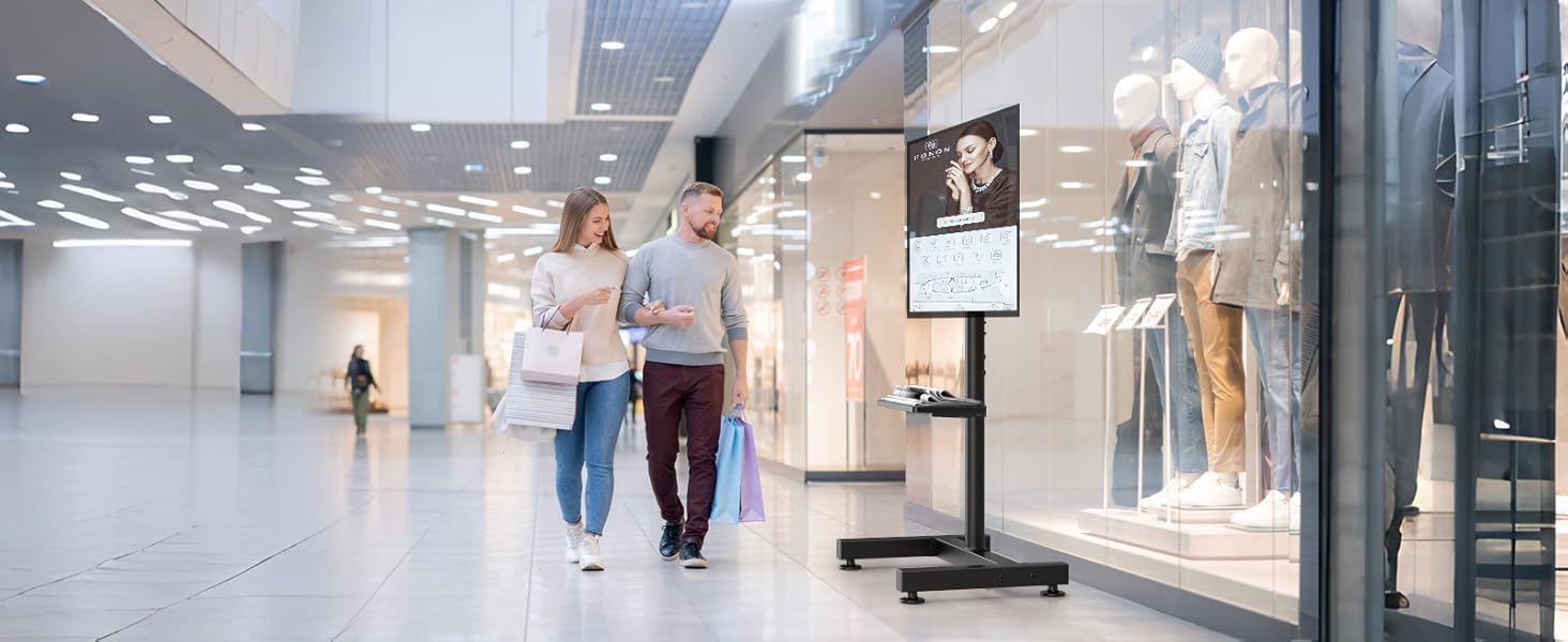 Кріплення для телевізора AX WABER на підлогу для LCD, OLED LED телевізорів 13-50 дюймів, VESA 200x200, до 35 кг, AX2008TBM (без шківів)