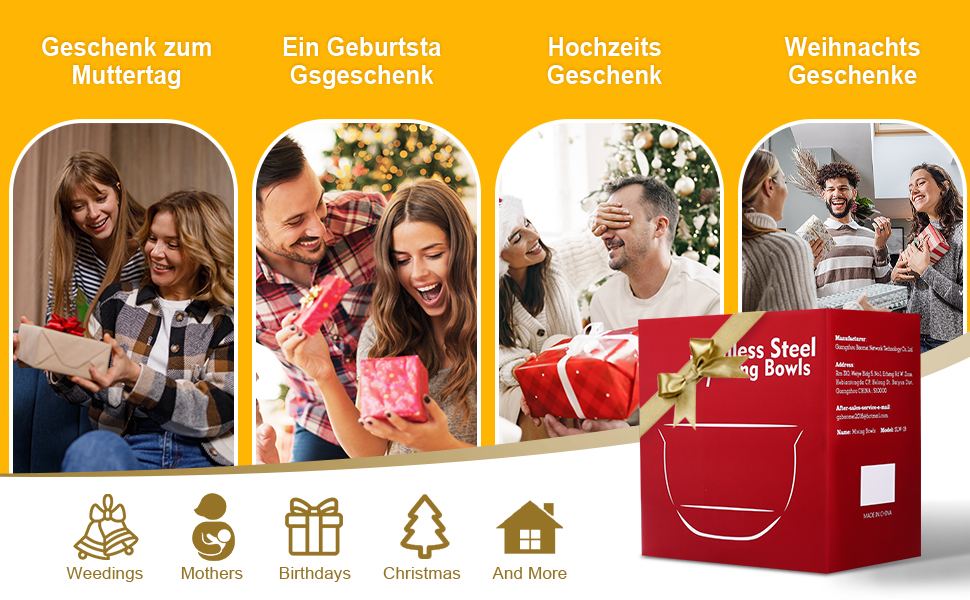 Набір мисок з нержавіючої сталі, 7 шт. з кришкою, тертки, для випічки та зберігання, стакові, універсальні, придатні для миття в посудомийній машині (0,63/1/1,5/2/3/4/5 QT)