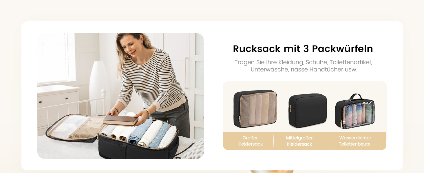 Чорний жіночий рюкзак LOVEVOOK 40L для подорожей з відділенням для ноутбука 17