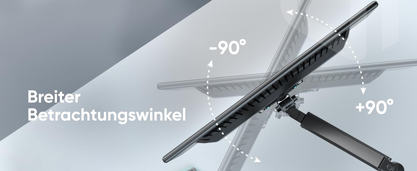 Кріплення для монітора ONKRON G90-B (G75-B) - регульований тримач для монітора 13-34 дюймів, до 10 кг, VESA 75x75-100x100, чорний