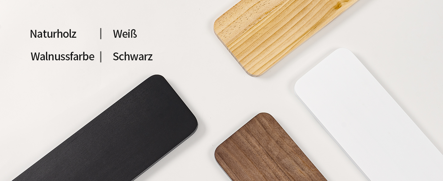 Полиця настінна SUMGAR з дерева, плаваюча, три яруси, 50x58 см (біла/дерево) для вітальні, спальні