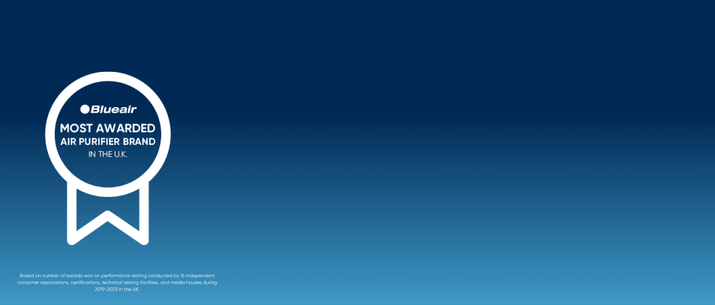 Повітряочисник Blueair HealthProtect 7470i для дому: 91 м², технологія GermShield, проти алергенів, вірусів, бактерій та пилу, білий