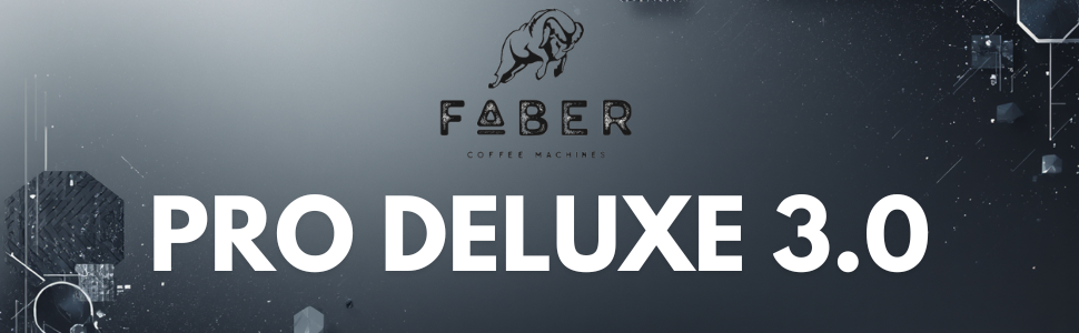 Кавомашина Faber Deluxe 3.0 ESE 44мм з електроклапаном, чорний/хром