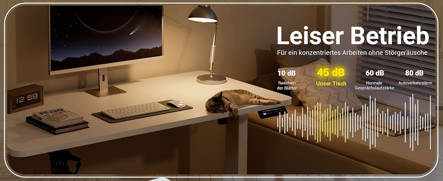 Регульований стіл 120x60 см з USB-C, електричний з пам'яттю, для офісу, стоячий, комп'ютерний, білий Pro