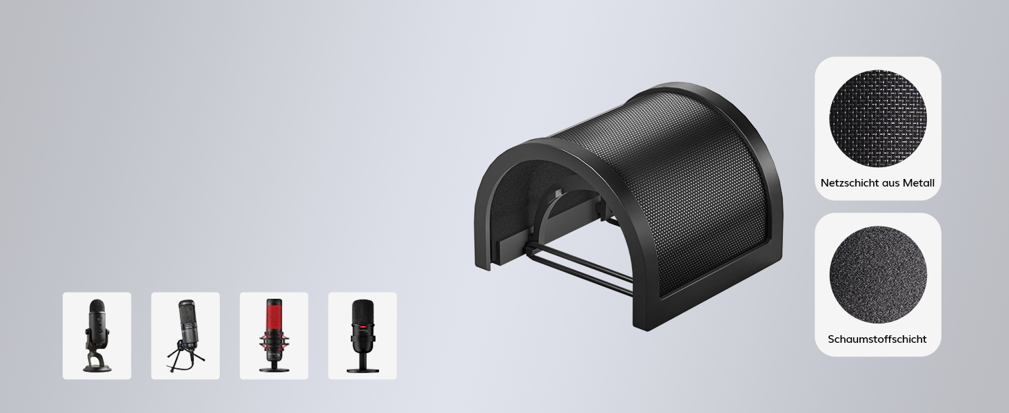 Мікрофонна стійка TONOR T50 (40+40+40 см) з поп-фільтром, кріплення 3/8