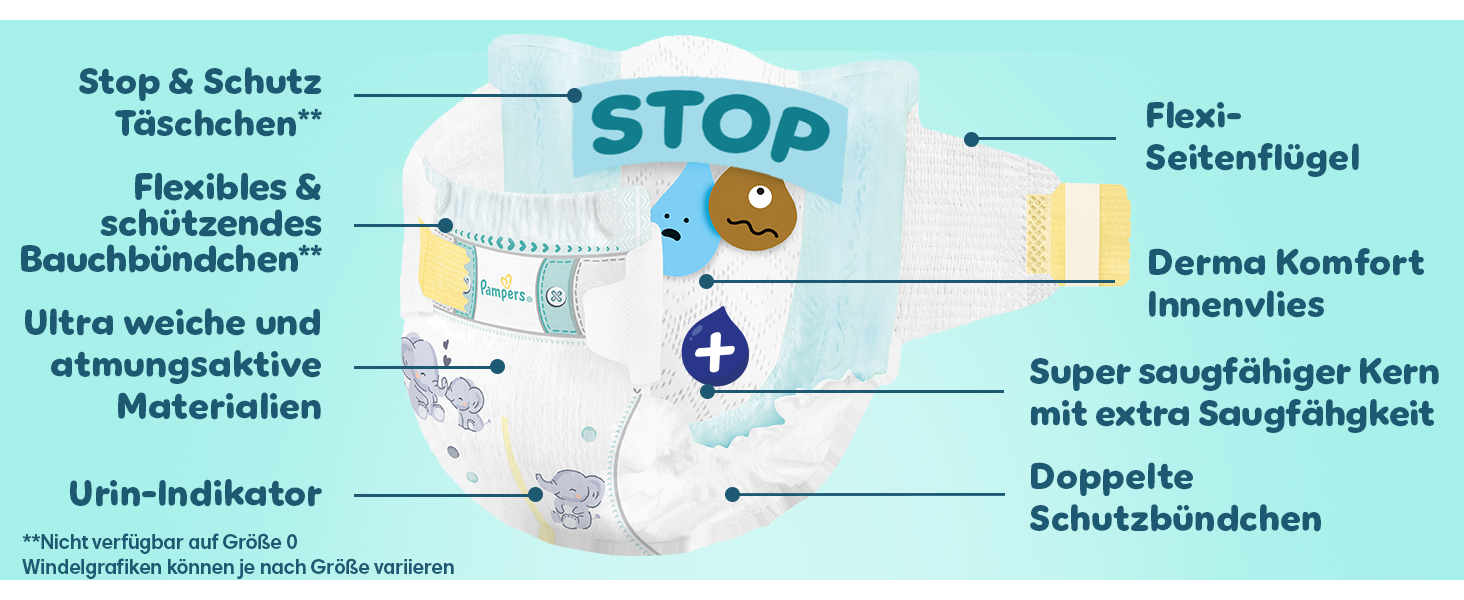 Підгузки Pampers Premium Protection розмір 3 (6-10 кг), велика упаковка, 204 шт