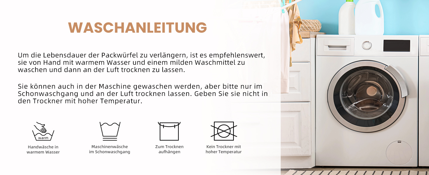 Набір органайзерів для одягу в подорожі BAGAIL, 10 шт., різні розміри, для валізи та ручної поклажі, рожевий