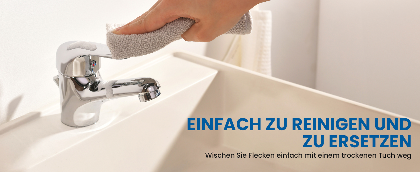 Змішувач для ванної кімнати Auralum з витяжною штангою, однорідний змішувач для раковини з комплектом зливу, хром. Змішувач для раковини, змішувач для ванної кімнати, одноручний змішувач, змішувач для раковини для ванної кімнати