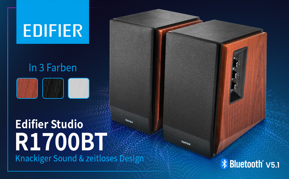 Активна колонка Edifier Studio R1700BT 2.0 біла/срібляста Bluetooth (одинарна)