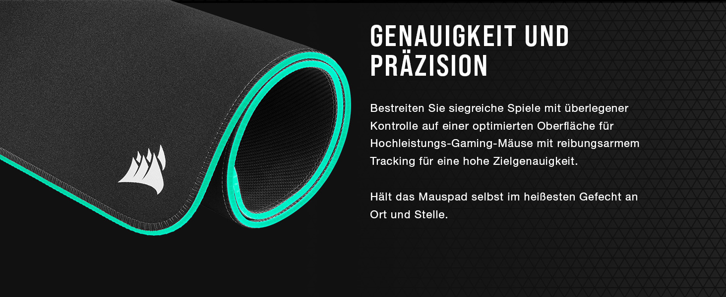 Килимок для миші Corsair MM700 RGB Extended - великий, 930x400 мм, з підсвічуванням RGB, хаб USB, чорний