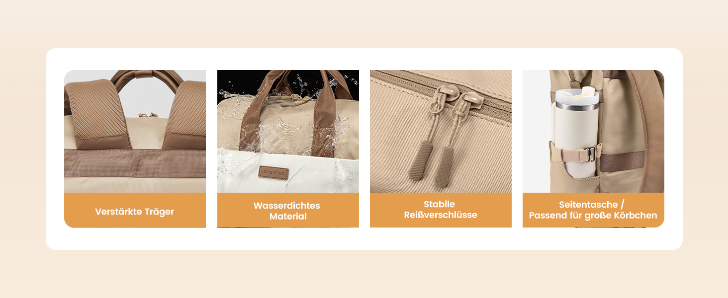 LOVEVOOK Рюкзак для жінок з відділенням для ноутбука 15.6 дюймів, шкільний/туристичний/бізнес, водонепроникний, 15.6 дюймів, 1 Хакі