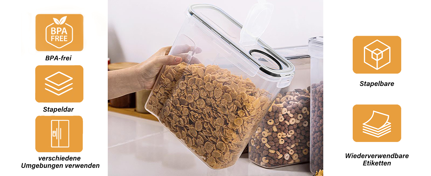 Набори контейнерів для зберігання CALIYO з кришкою, 24 шт. - герметичні, для продуктів, BPA Free