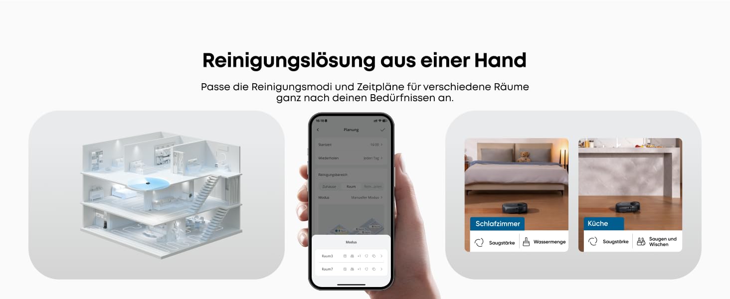 Робот-пилосос Eufy Omni E25 HydroJet з функцією миття, 20000Pa, Turbo-сила всмоктування, щітки DuroSpiral, CornerRover для кутів, станція All-in-One, для тварин та дітей