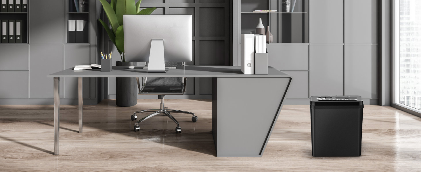 Шредер SINCHEREU для офісу та дому, 6 листів, P4, 11л кошик, знищення картки/CD, захист від перегріву