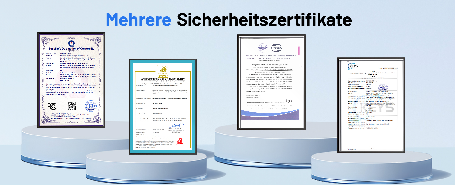 Датчик газу та CO з акустичним сигналом YOJOCK 4-в-1, вимірювач CO, датчик температури та вологості, газовий сповіщувач, самотестування, для дому та офісу, білий
